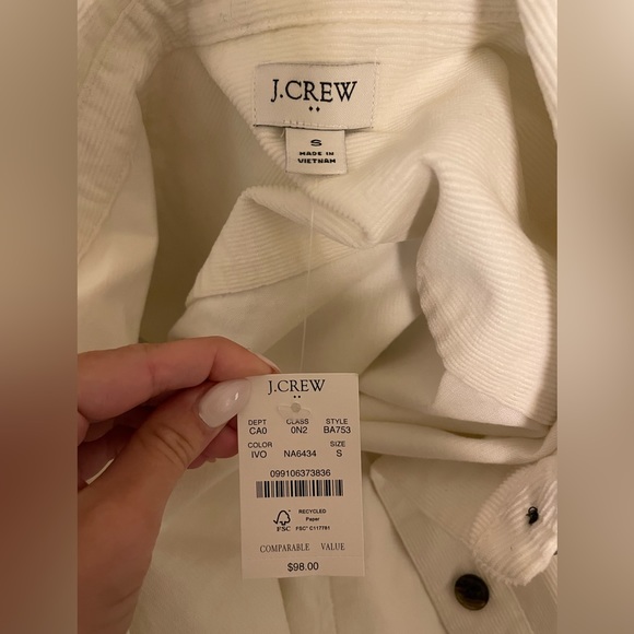 J. Crew White Shacket NWT - Picture 4 of 10